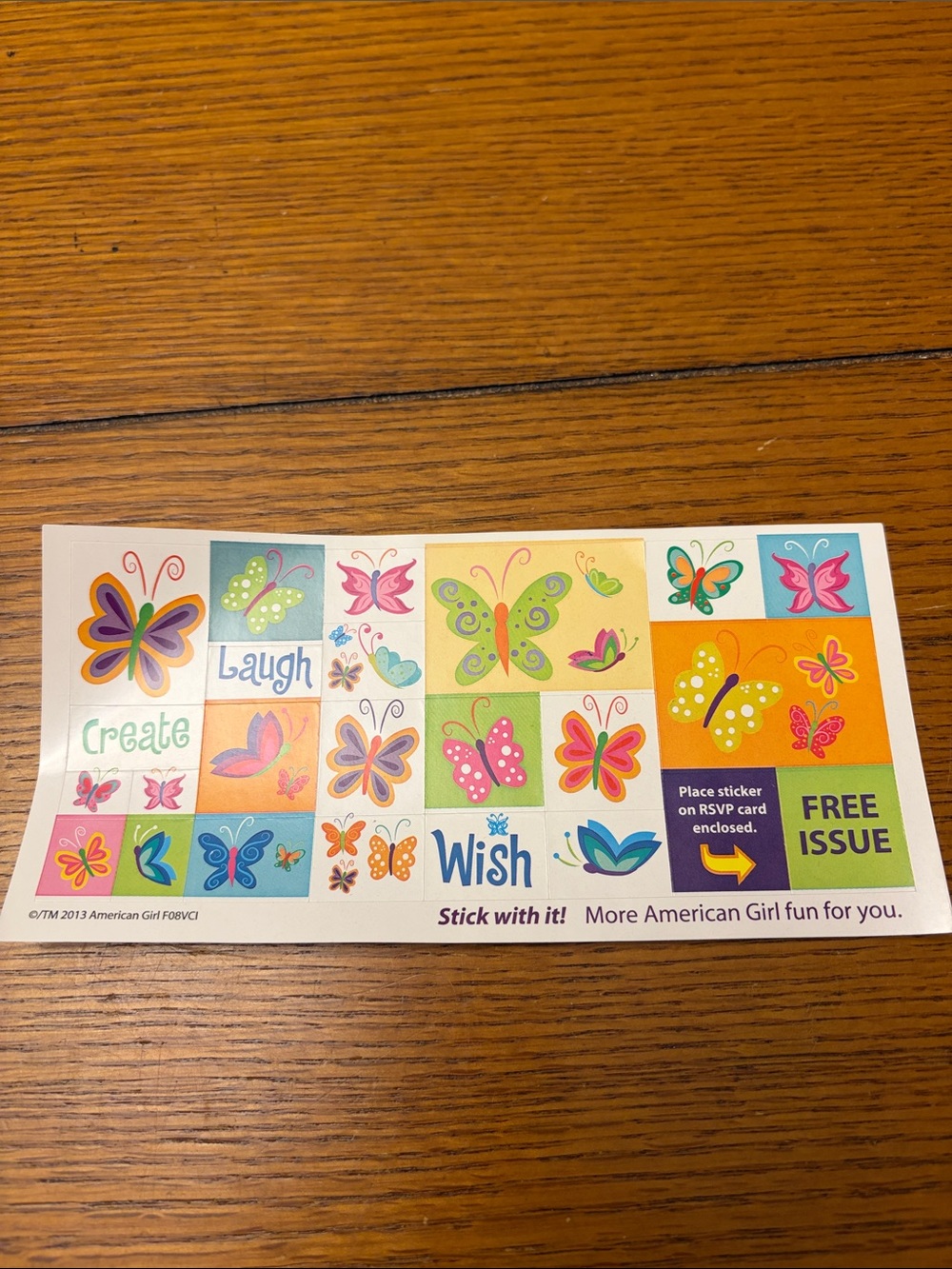 American Girl Stickers